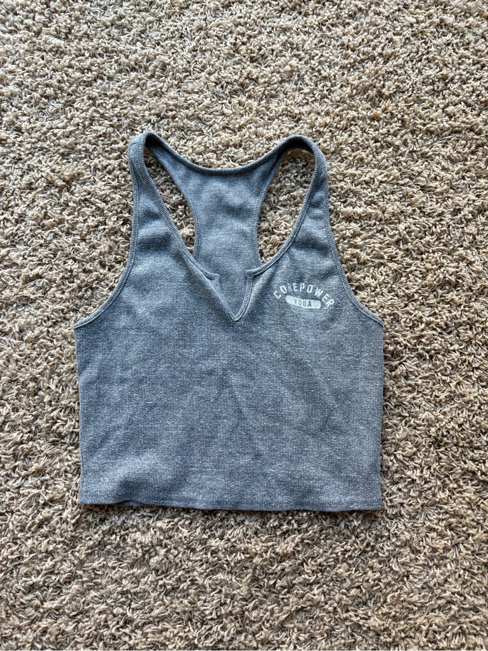 Corepower Yoga Ribbed Crop Tank
